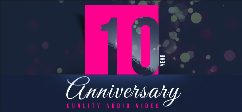 QAV 10 year anniversary graphic